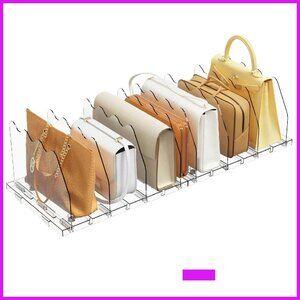 Clear Acrylic Adjustable Shelf Divider Organizer Minimal Chic Storage Solution